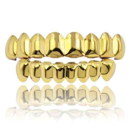 On Gold Plated Grillz – Rhino Grillz - Main Image