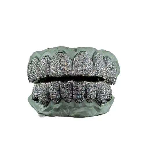 White gold vvs diamond on sale grill