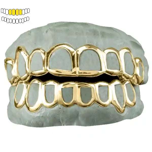 [Custom] Solid Gold Open Face Grillz