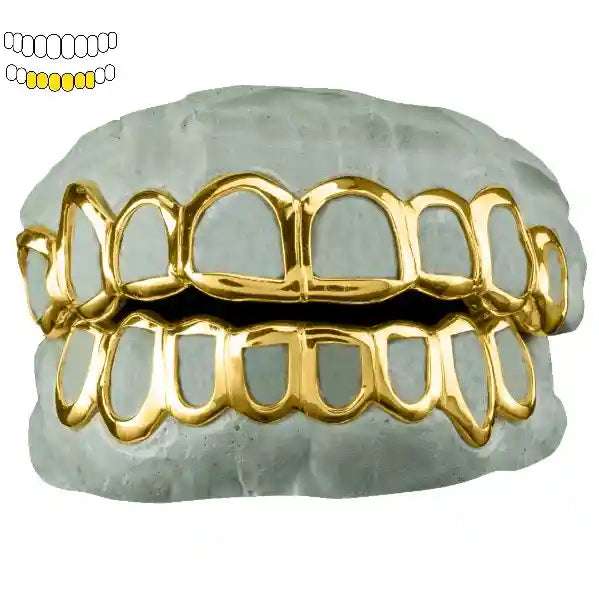 [Custom] Solid Gold Open Face Grillz