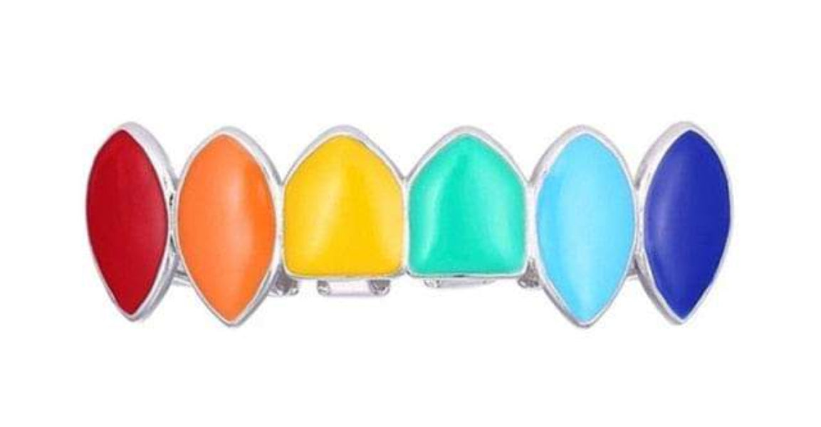 ワニ用　グリルズ 6Ix9Ine Rainbow Grillz – Rhino Grillz