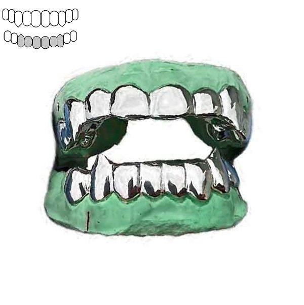 .925 Sterling Silver Vampire Fang Grillz [Custom]