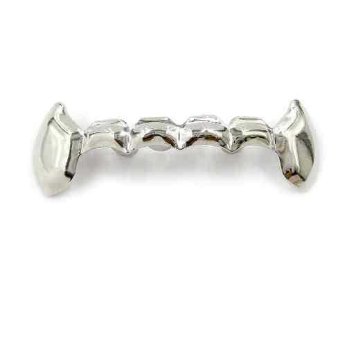 Beyonce Silver Plated Bottom Half Fang Grillz