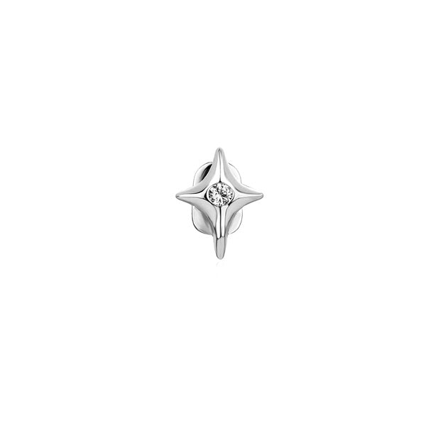 [Double] 4 Point Silver Star Grillz