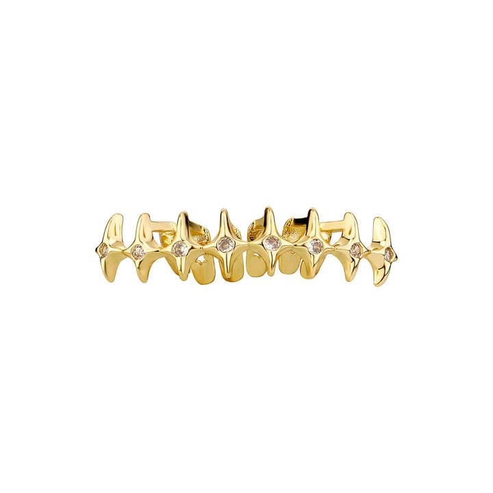 [Full Set] Multiple Row Star Grillz