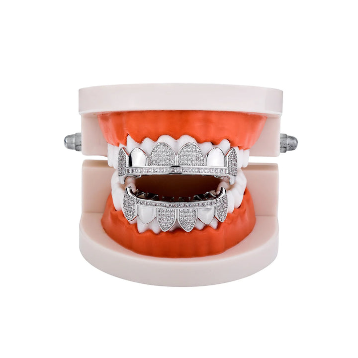 Iceout Werewolf Silver Fang Grillz
