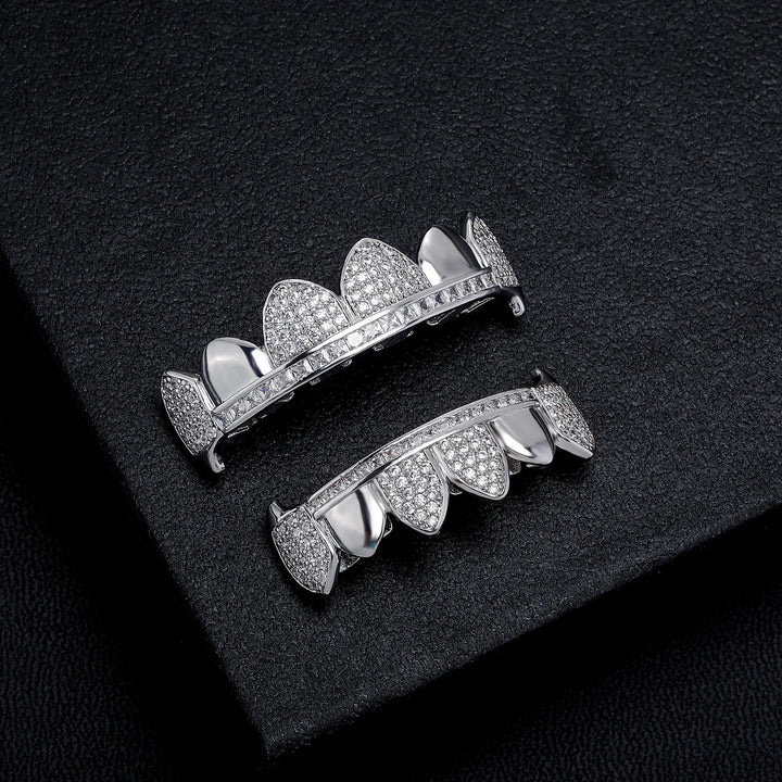 Iceout Werewolf Silver Fang Grillz