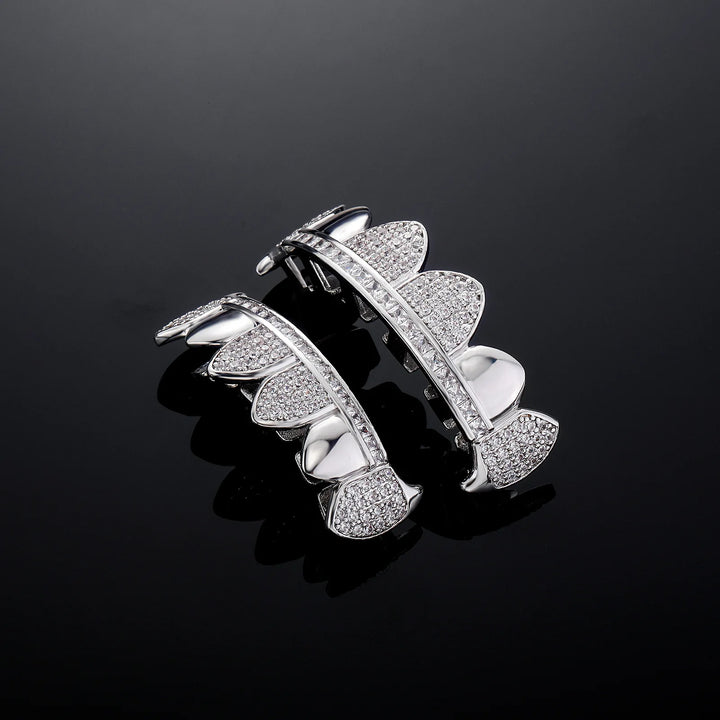 Iceout Werewolf Silver Fang Grillz