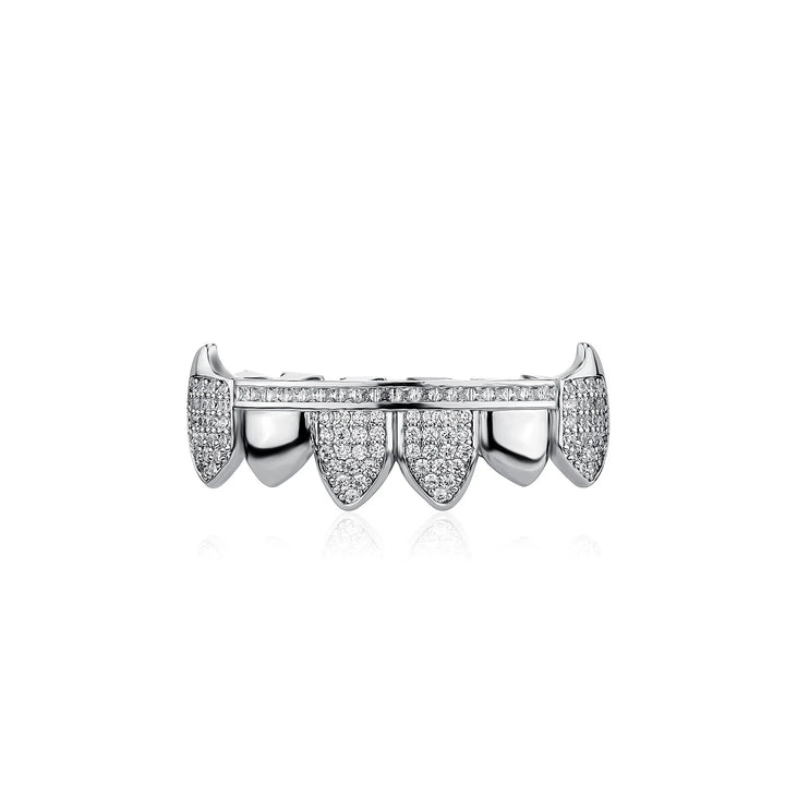 Iceout Werewolf Silver Fang Grillz