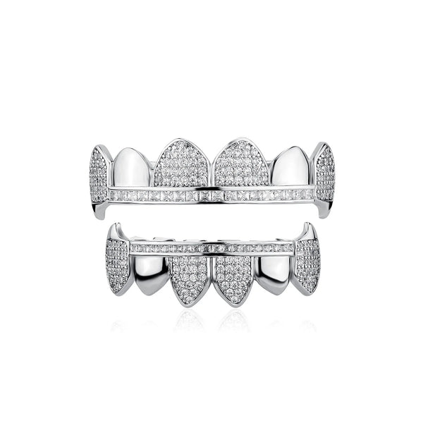 Iceout Werewolf Silver Fang Grillz