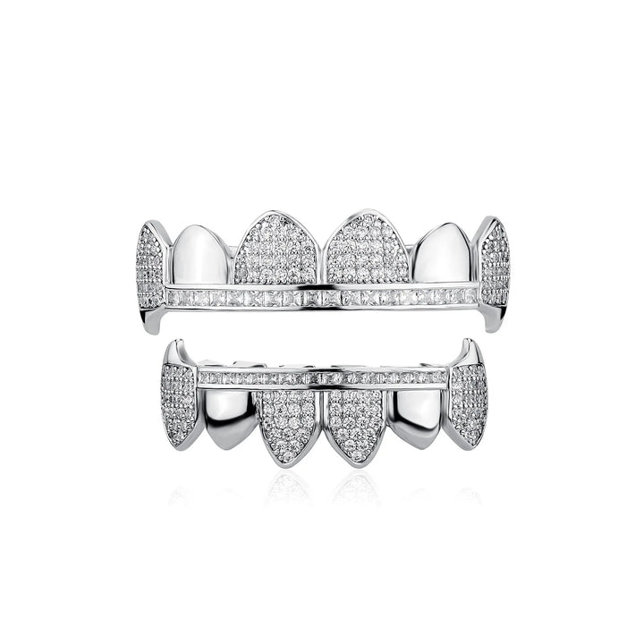 Iceout Werewolf Silver Fang Grillz