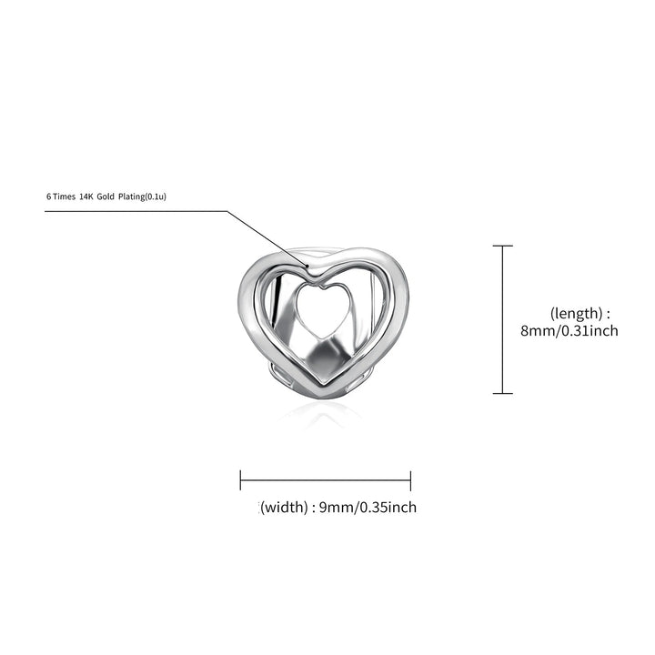 Open Face Gold Heart Grillz [Single]