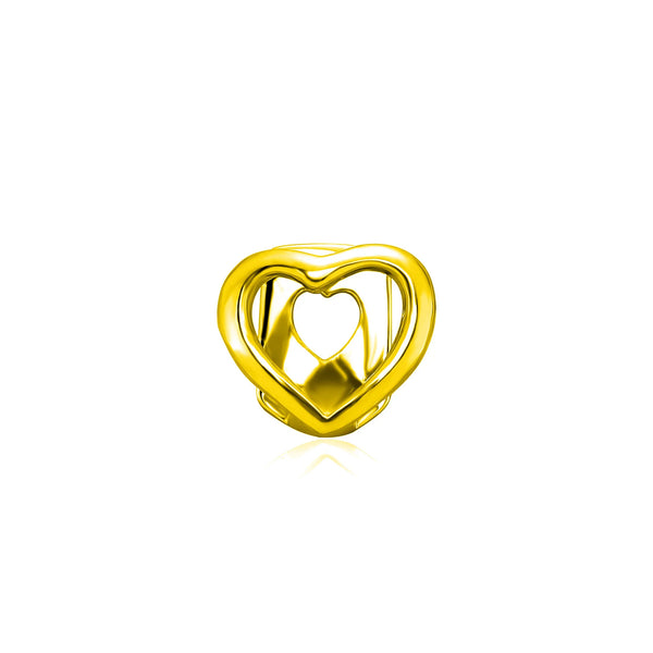 Open Face Gold Heart Grillz [Single]