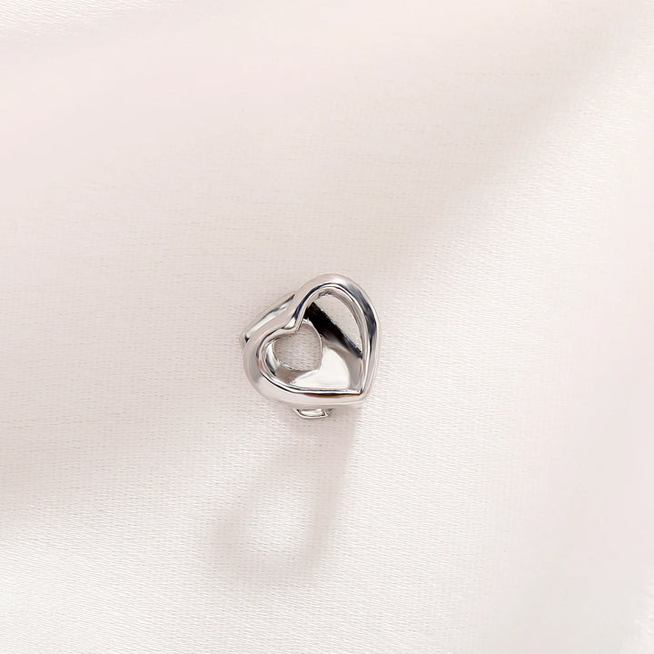 [Single[ Open Face Heart Grillz