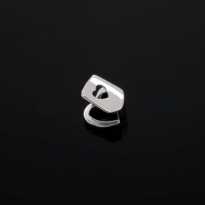 [Single[ Open Face Heart Grillz