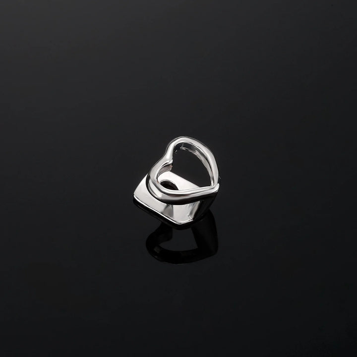 [Single[ Open Face Heart Grillz