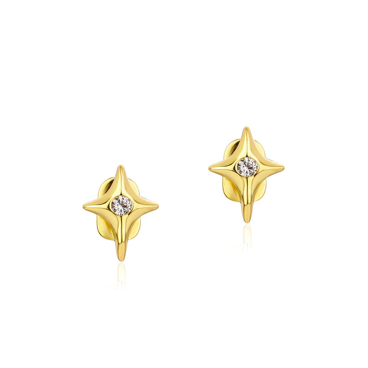 [Single]4 Point Gold Star Grillz