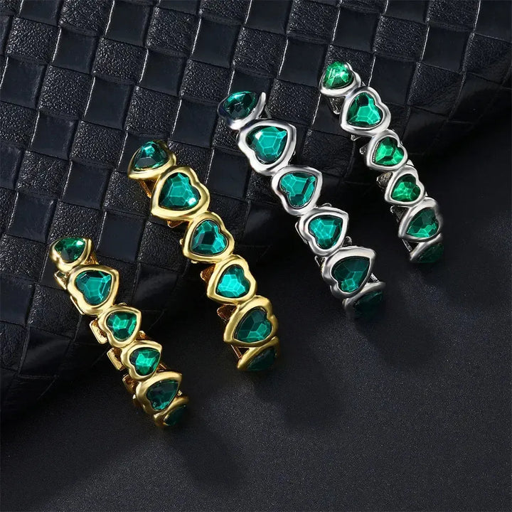 [Top amd Bottom] Emerald Heart Grillz