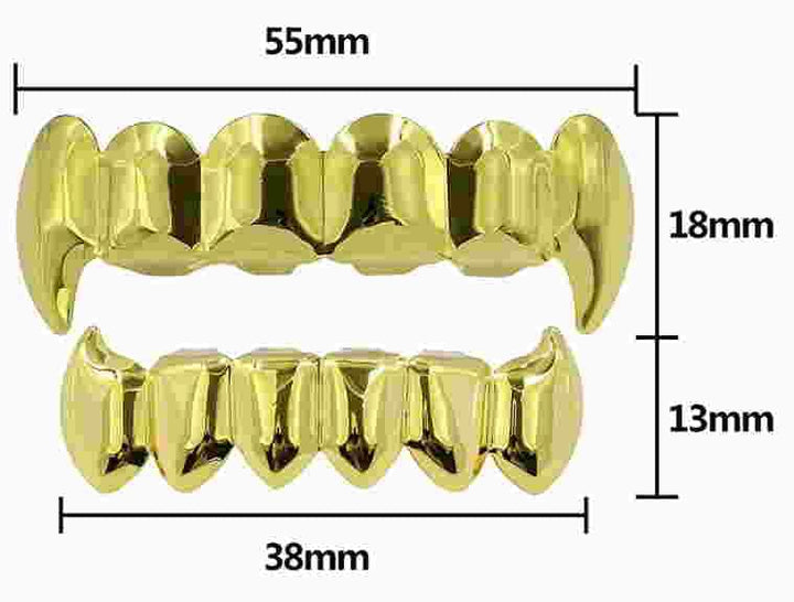 Bottom Canine Grillz Gold