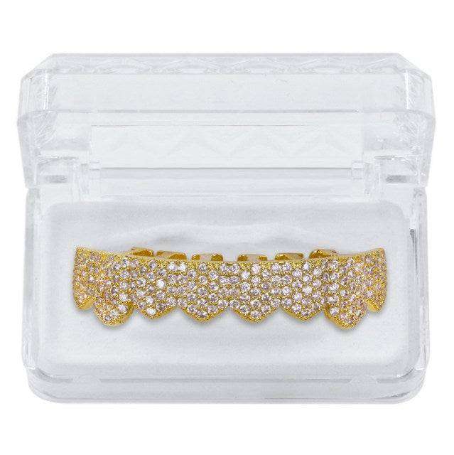 Iced Out Bottom Grillz Gold