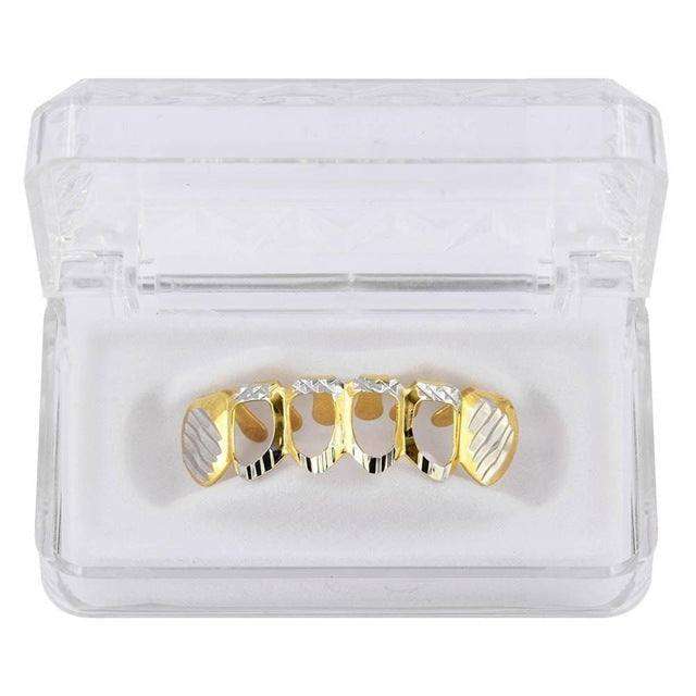 Open Face Diamond Cut Grillz [Bottom] – Rhino Grillz