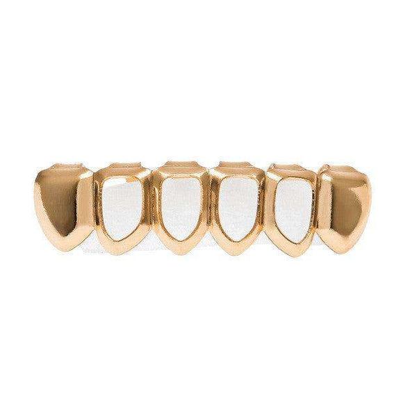 Bottom Premade Rose Gold Plated Open Face Grillz