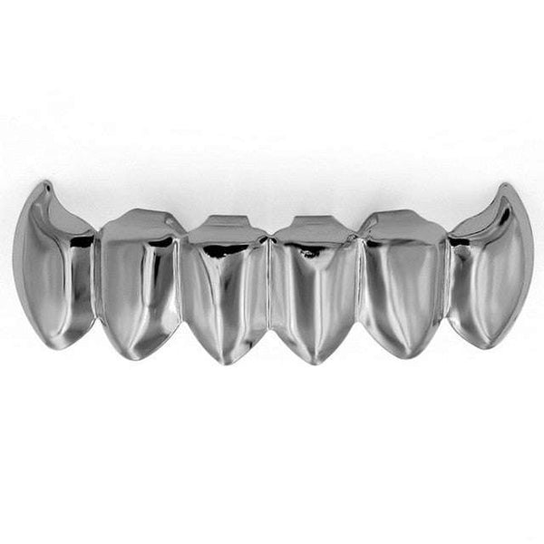 Bottom Teeth Fang Grillz Silver