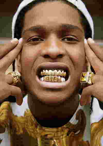 A$AP Rocky Gold Plated Grillz