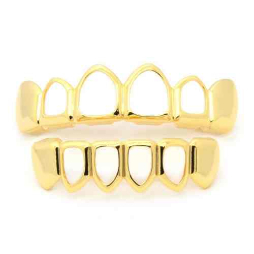 Gold Open Face Grillz Set