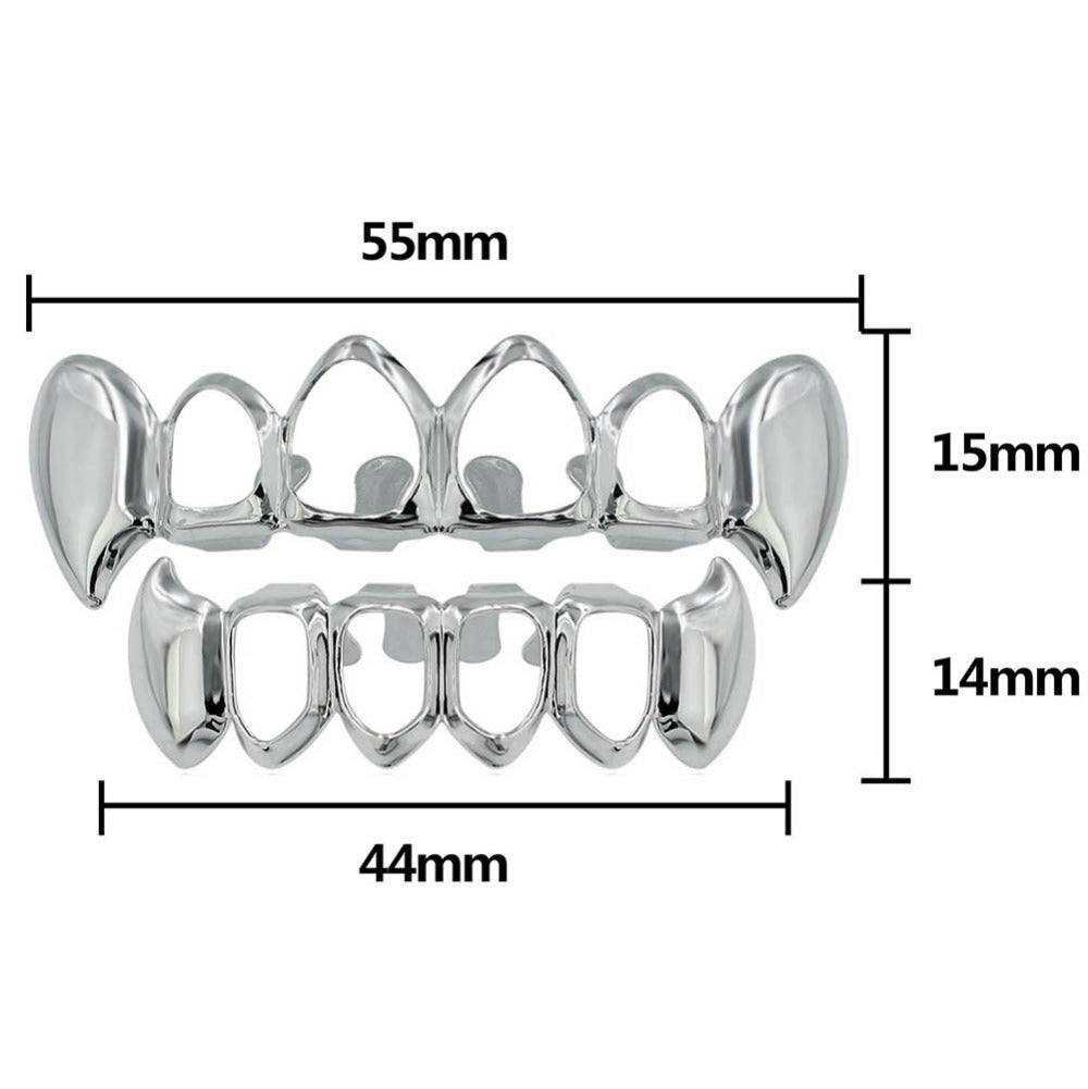 Rose Gold Open Face Fangs Grillz – Rhino Grillz