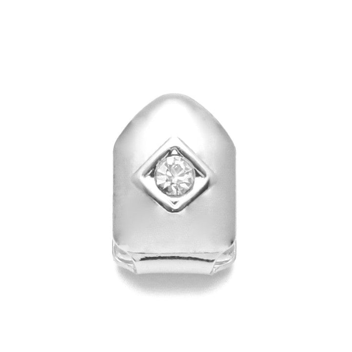 [Single Tooth] Silver Diamond Grill