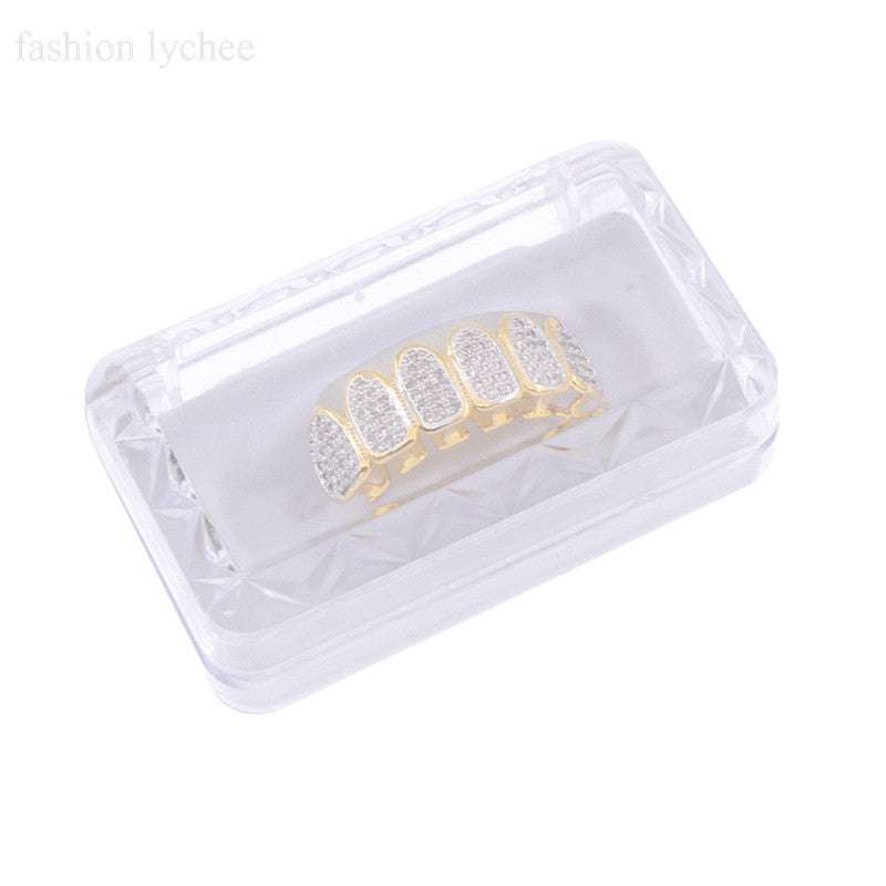 [Upper] Luxury Gold Vampire Fangs Grillz – Rhino Grillz